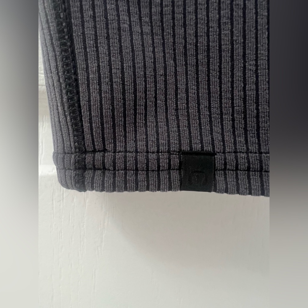 Lululemon Ribbed Softstreme Slim-Fit Tank Dress Dark Gray (Size 6) - Picture 12 of 12